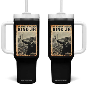 Martin Luther King Jr MLK Day Tumbler With Handle TS14 One Size: 40 oz Black Print Your Wear