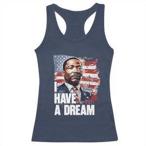 Martin Luther King Jr Racerback Tank Top I Have A Dream TS14 Navy Print Your Wear