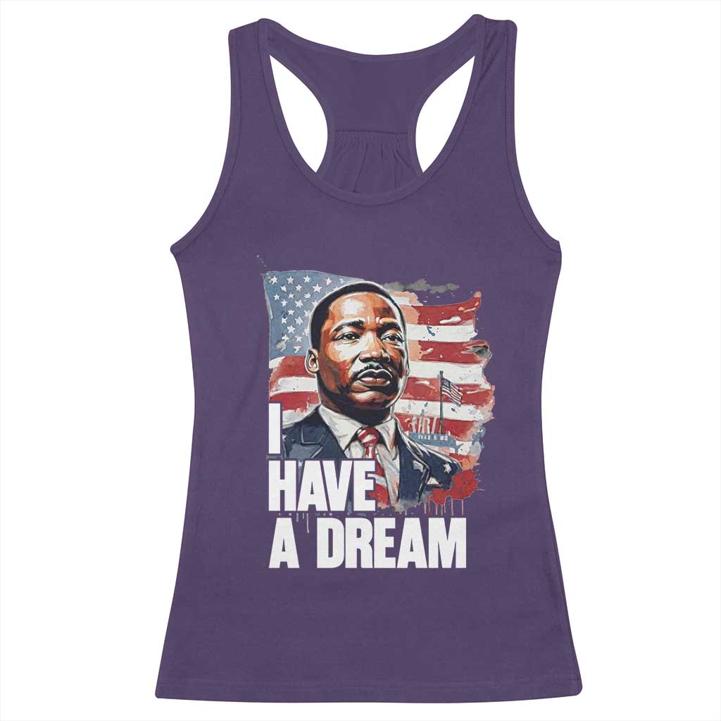 Martin Luther King Jr Racerback Tank Top I Have A Dream TS14 Purple Print Your Wear