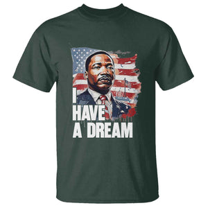 Martin Luther King Jr T Shirt I Have A Dream TS14 Dark Forest Green Print Your Wear