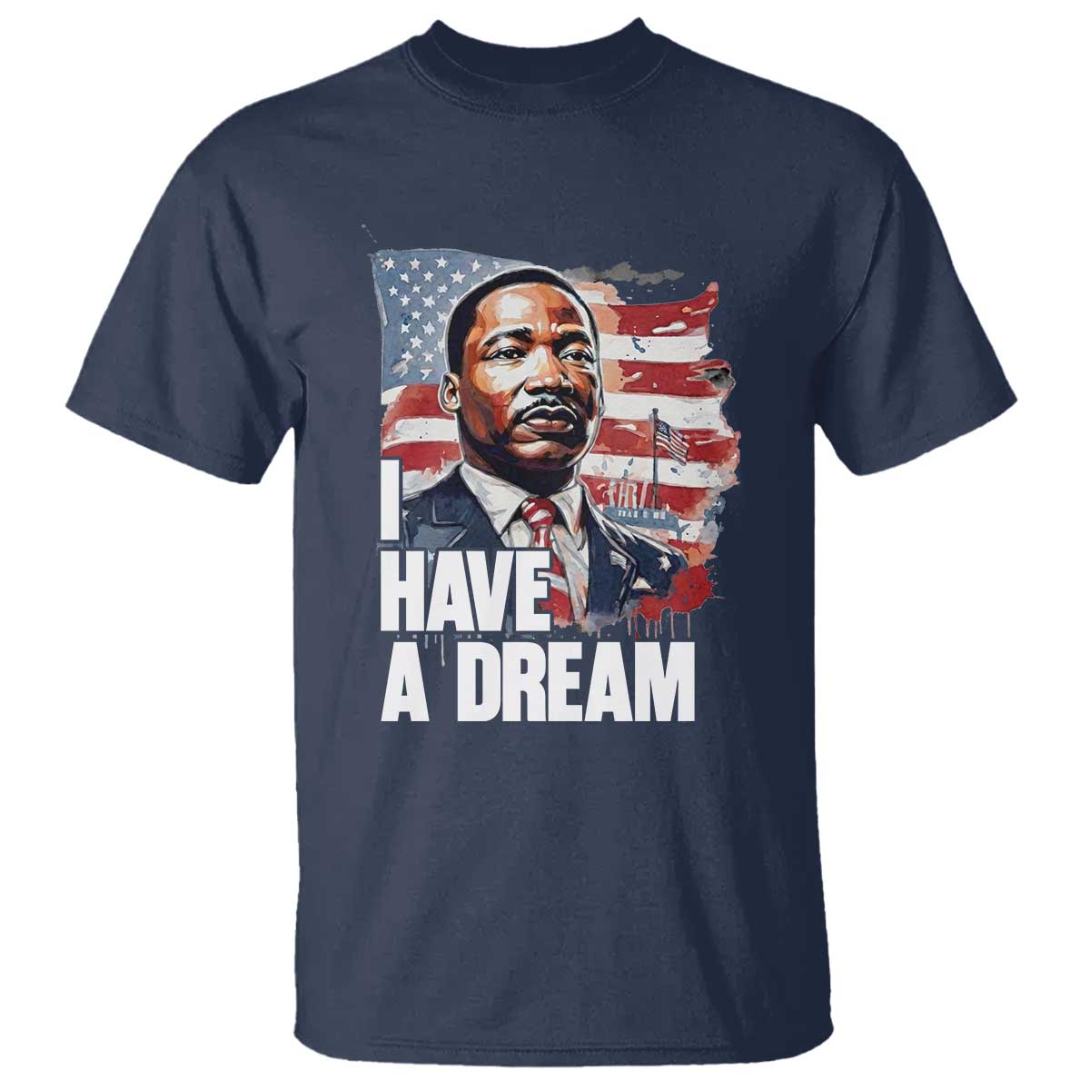 Martin Luther King Jr T Shirt I Have A Dream TS14 Navy Print Your Wear
