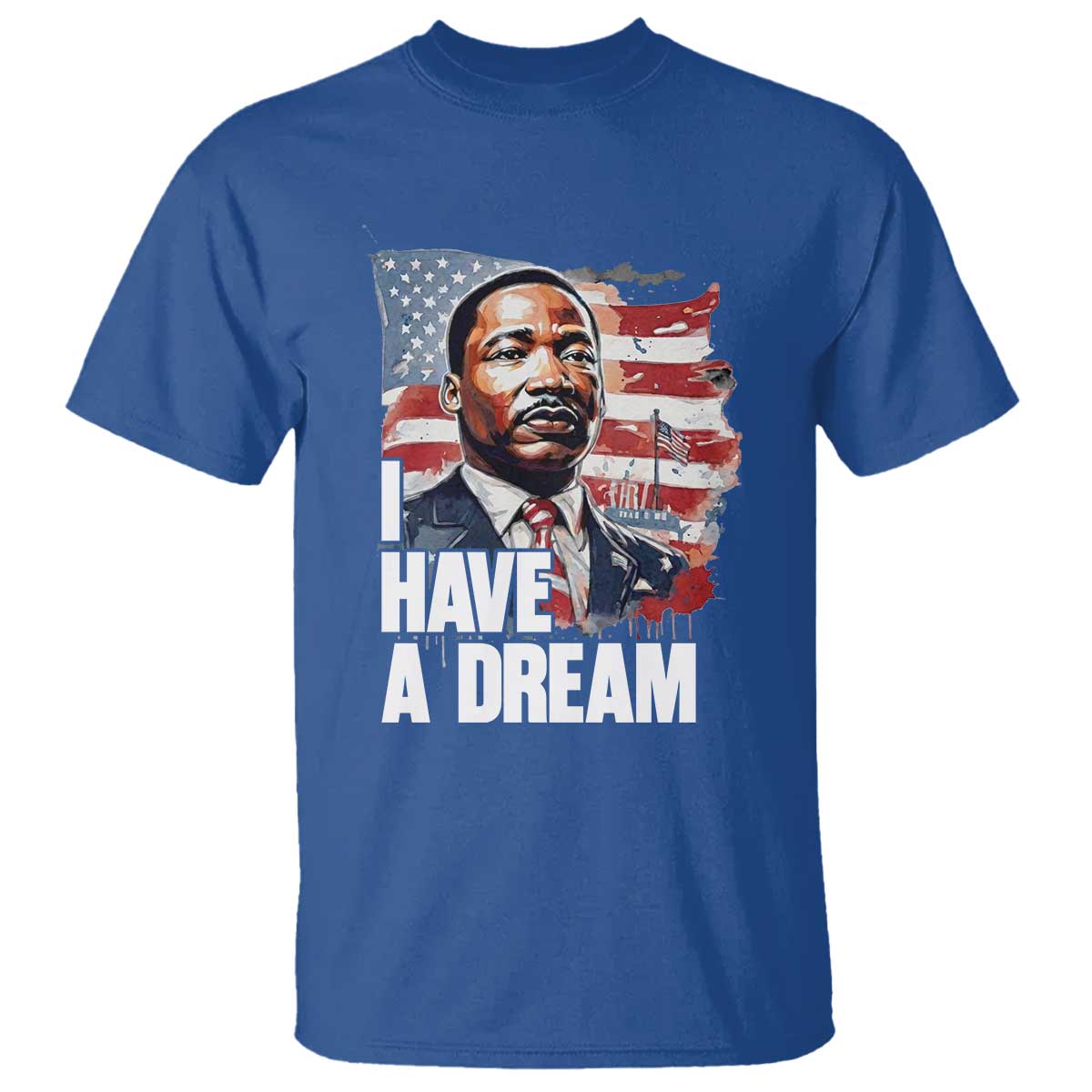 Martin Luther King Jr T Shirt I Have A Dream TS14 Royal Blue Print Your Wear