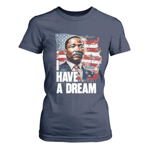 Martin Luther King Jr T Shirt For Women I Have A Dream TS14 Navy Print Your Wear