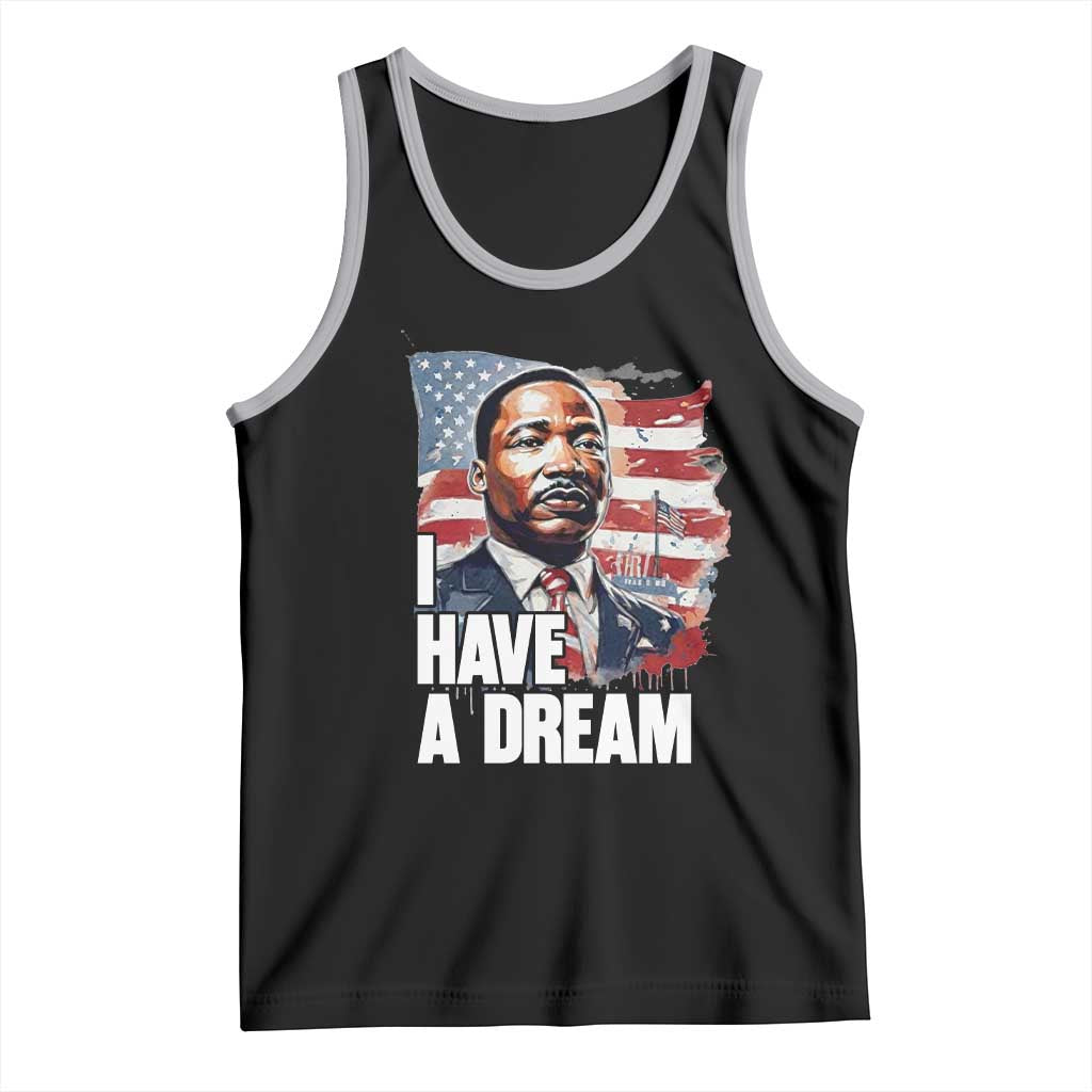Martin Luther King Jr Tank Top I Have A Dream TS14 Black Athletic Heather Print Your Wear