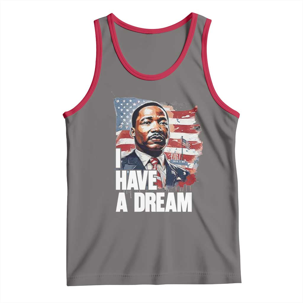 Martin Luther King Jr Tank Top I Have A Dream TS14 Deep Heather Red Print Your Wear