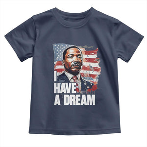 Martin Luther King Jr Toddler T Shirt I Have A Dream TS14 Navy Print Your Wear