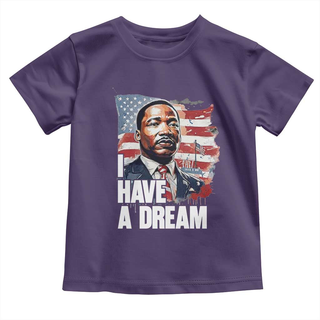Martin Luther King Jr Toddler T Shirt I Have A Dream TS14 Purple Print Your Wear