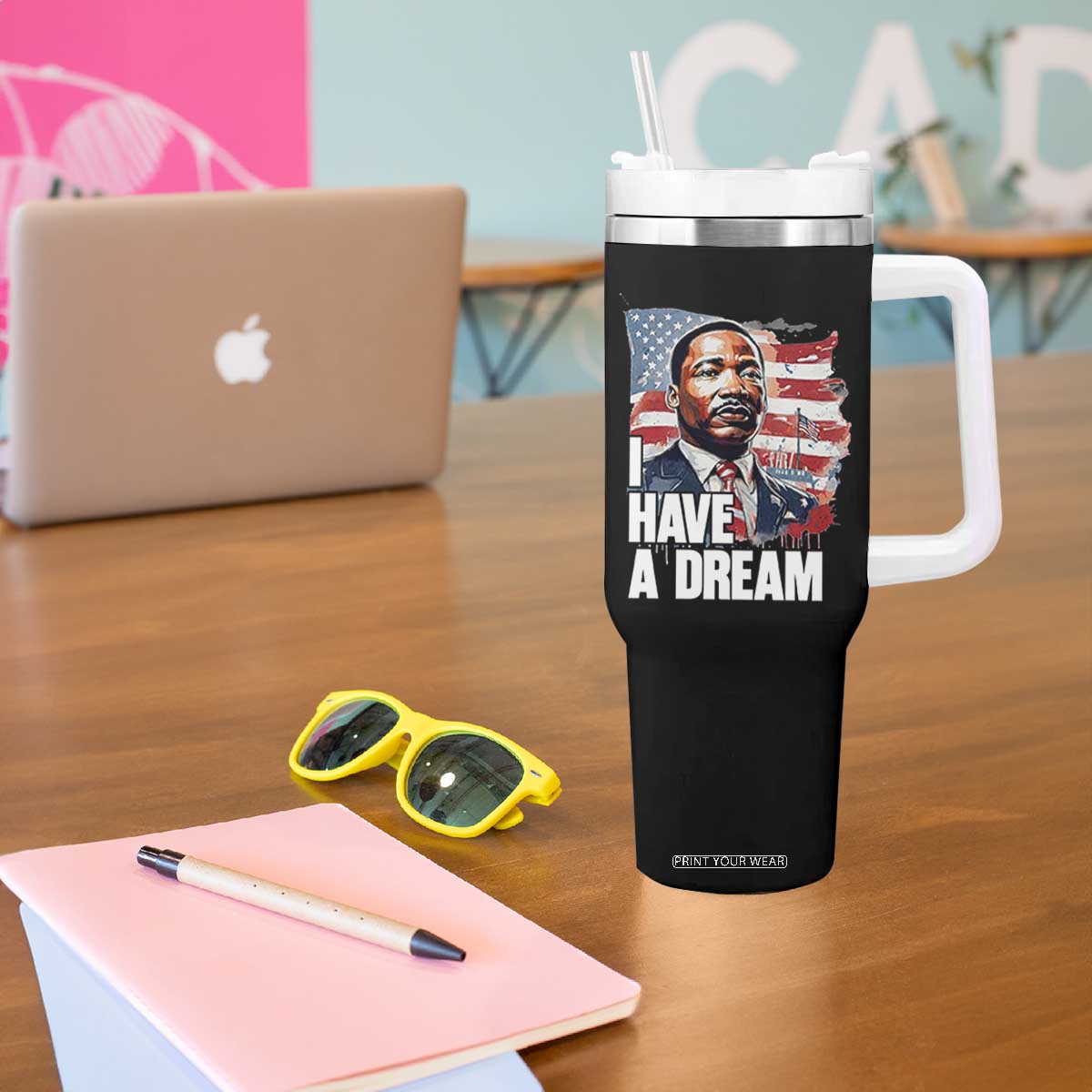 Martin Luther King Jr Tumbler With Handle I Have A Dream TS14 Print Your Wear