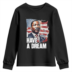 Martin Luther King Jr Youth Sweatshirt I Have A Dream TS14 Black Print Your Wear