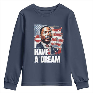 Martin Luther King Jr Youth Sweatshirt I Have A Dream TS14 Navy Print Your Wear