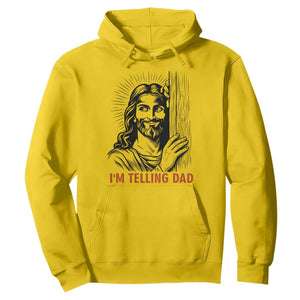 Funny Jesus Christian Meme Hoodie I Am Telling Dad TS14 Daisy Print Your Wear