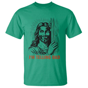 Funny Jesus Christian Meme T Shirt I Am Telling Dad TS14 Irish Green Print Your Wear