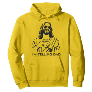 Funny Jesus Meme Hoodie I Am Telling Dad TS14 Daisy Print Your Wear