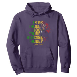 John Lewis Quote Civil Rights Hoodie Get in Good Necessary Trouble TS14 Purple Print Your Wear