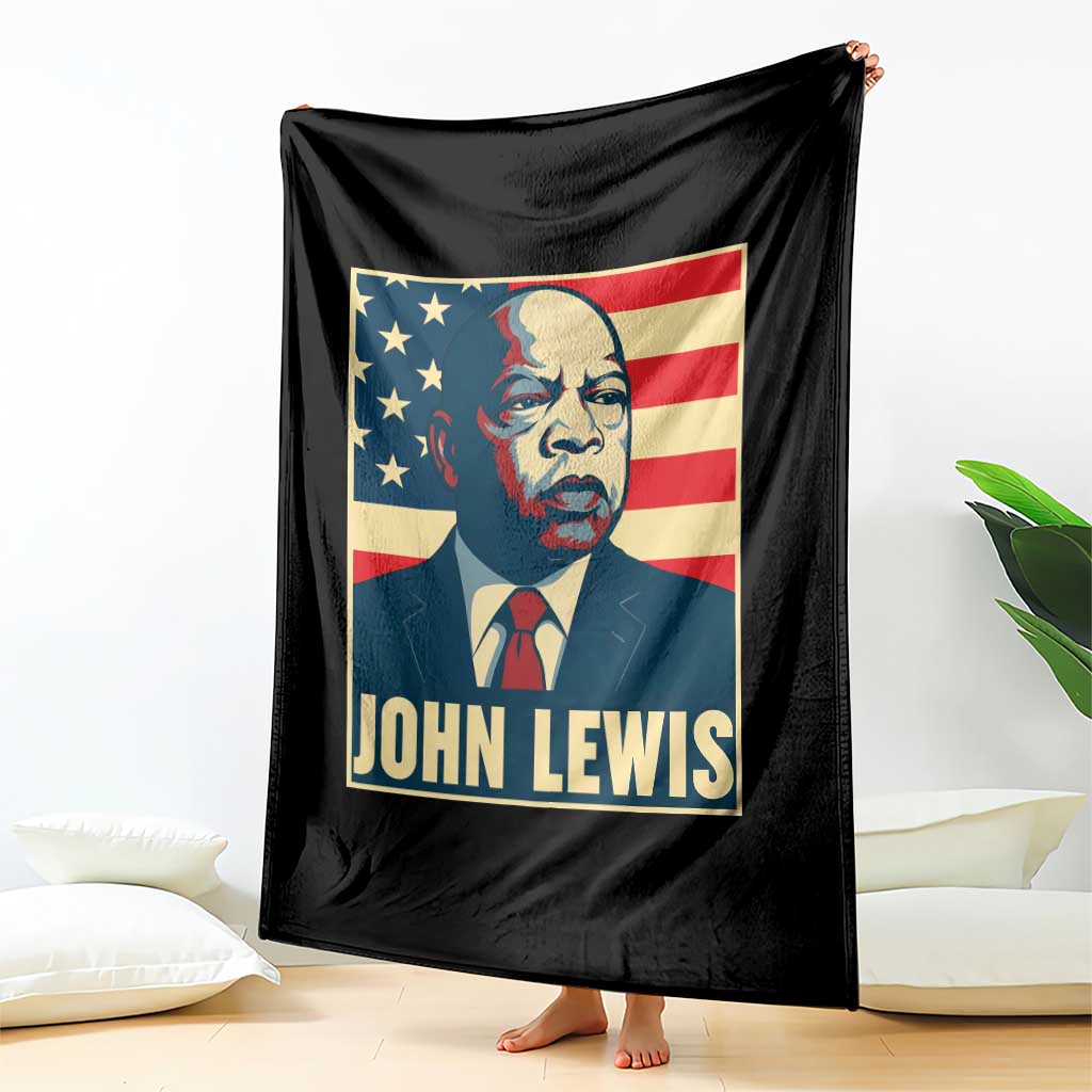 John Lewis Throw Blanket Black History Month TS14 Print Your Wear