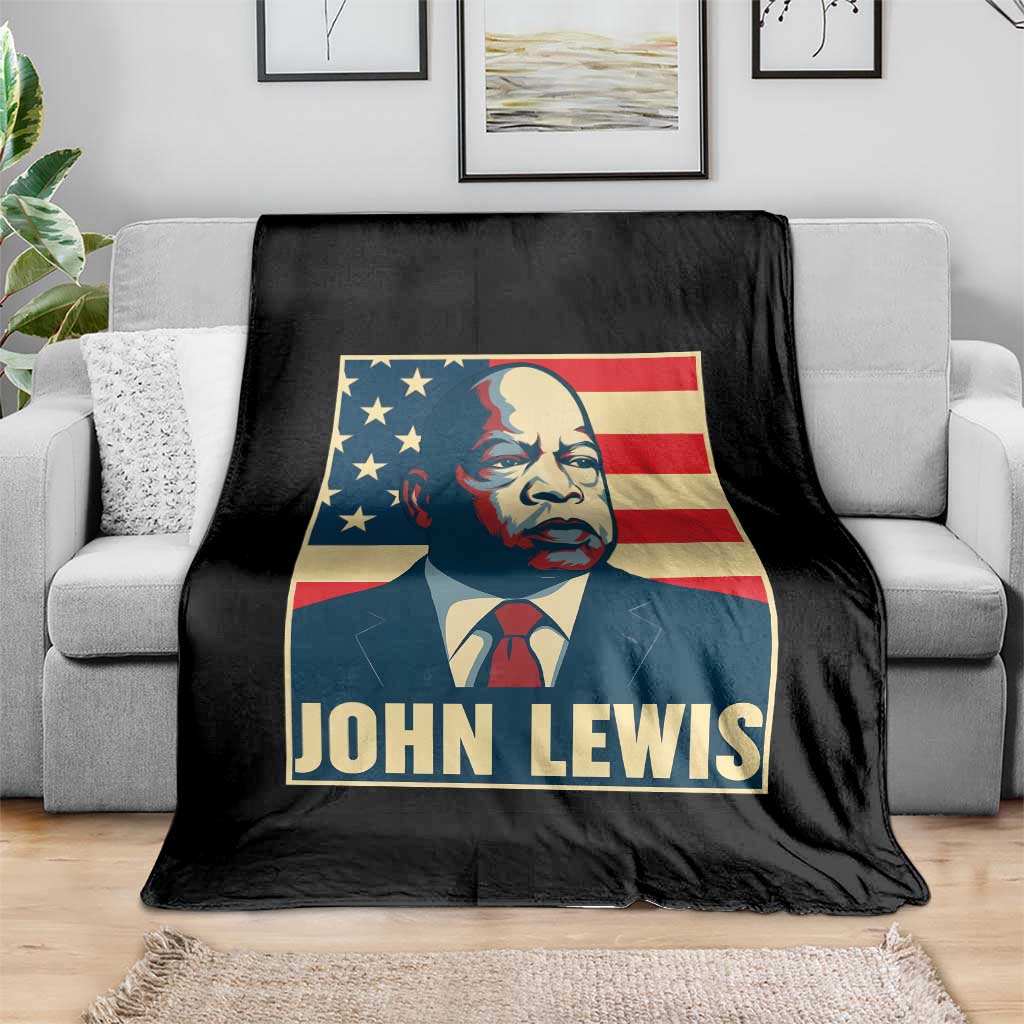 John Lewis Throw Blanket Black History Month TS14 Print Your Wear