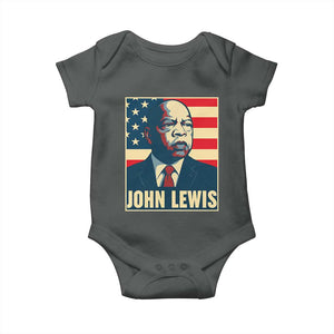 John Lewis Baby Onesie Black History Month TS14 Dark Heather Print Your Wear