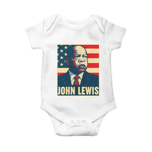 John Lewis Baby Onesie Black History Month TS14 White Print Your Wear