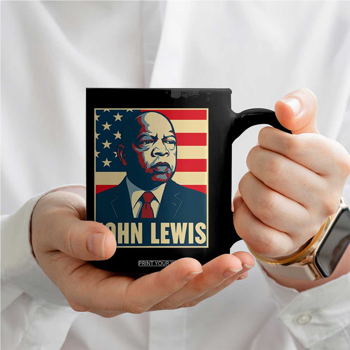 John Lewis Coffee Mug Black History Month TS14 Print Your Wear