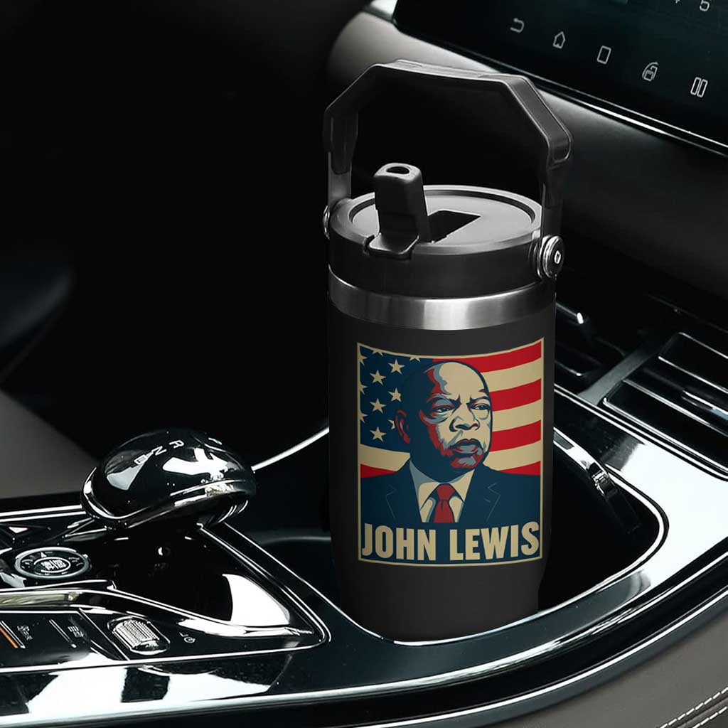 John Lewis Flip Straw Tumbler Black History Month TS14 Print Your Wear