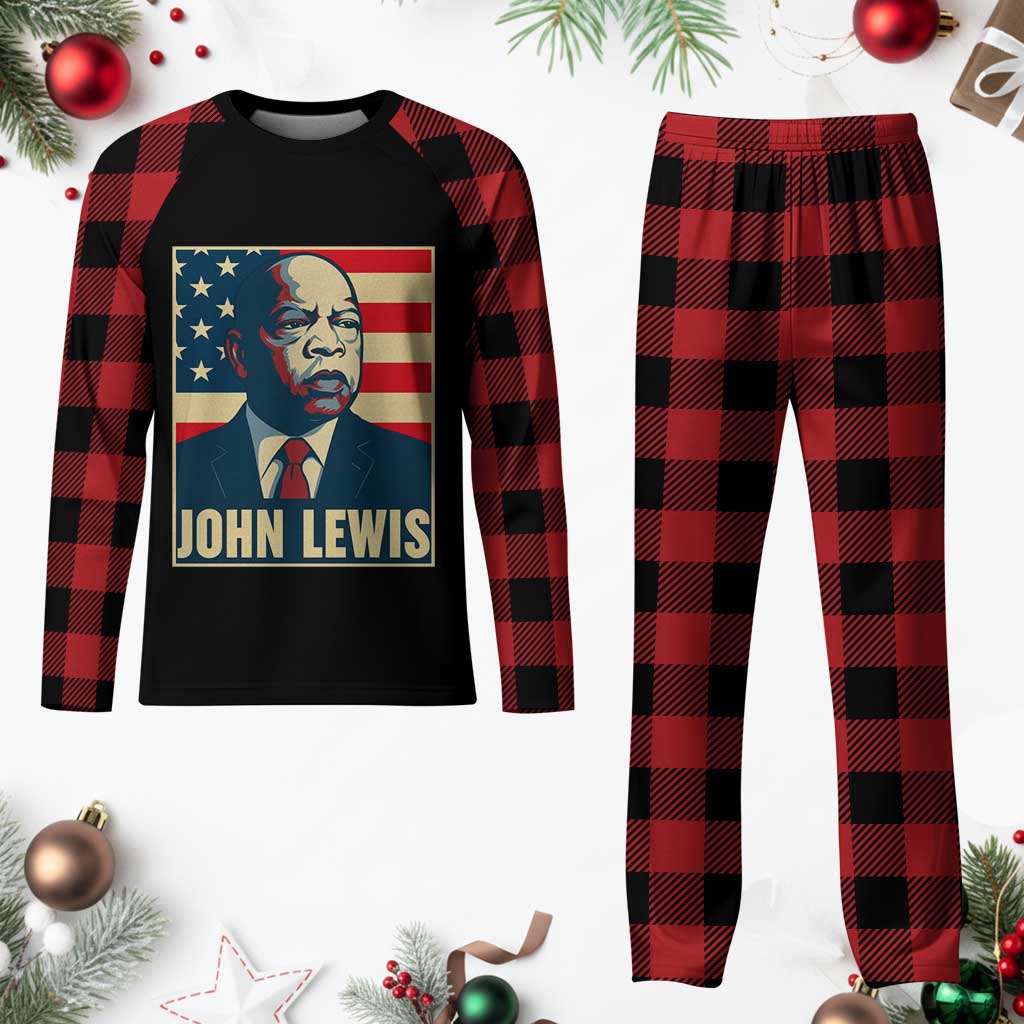 John Lewis Plaid Pajama Set Black History Month TS14 Buffalo Plaid Print Your Wear