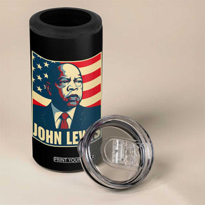 John Lewis 4 in 1 Can Cooler Tumbler Black History Month TS14 Print Your Wear