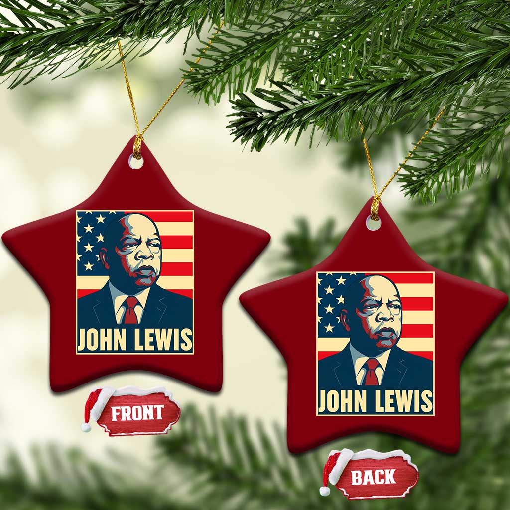 John Lewis Ceramic Ornament Black History Month TS14 Print Your Wear