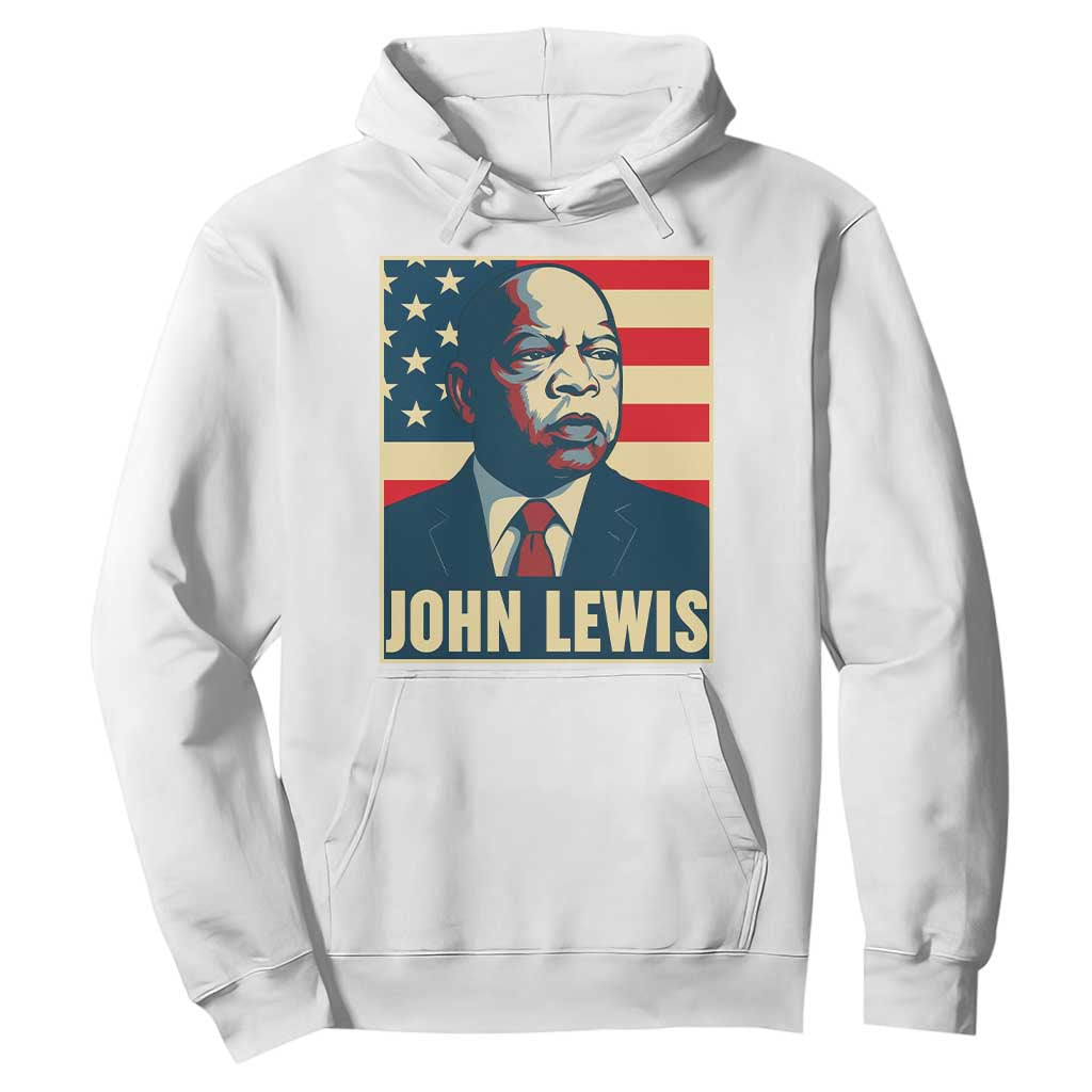 John Lewis Hoodie Black History Month TS14 White Print Your Wear