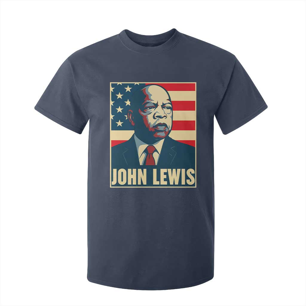 John Lewis T Shirt For Kid Black History Month TS14 Navy Print Your Wear