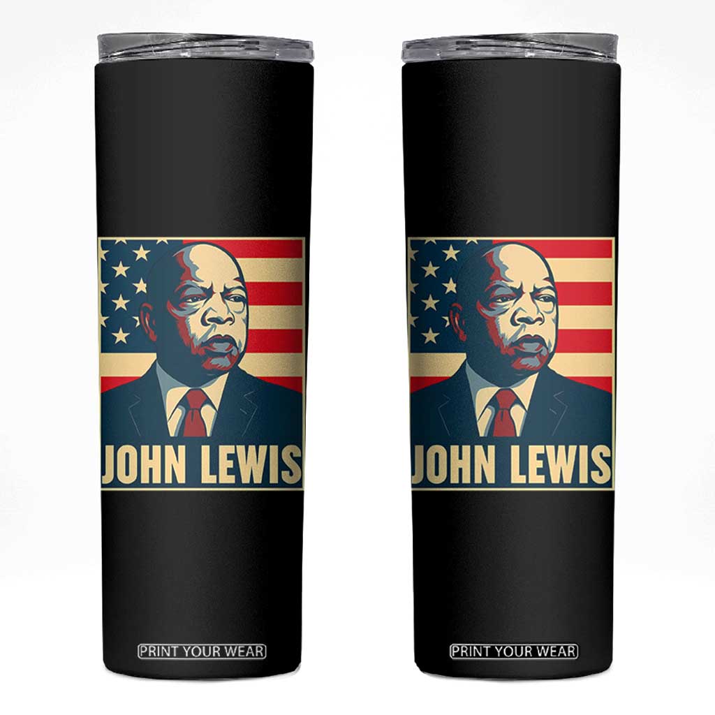 John Lewis Skinny Tumbler Black History Month TS14 Black Print Your Wear