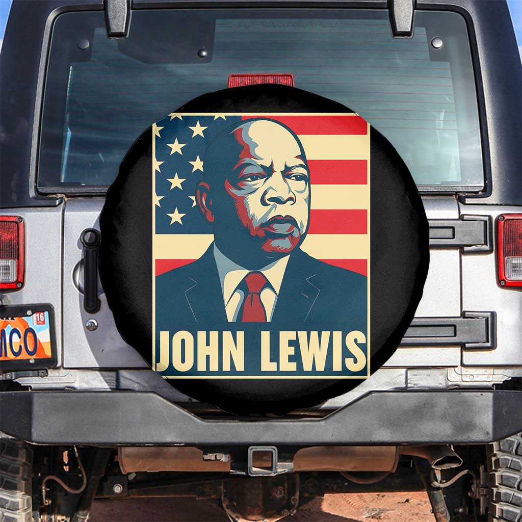 John Lewis Spare Tire Cover Black History Month TS14 No hole Black Print Your Wear