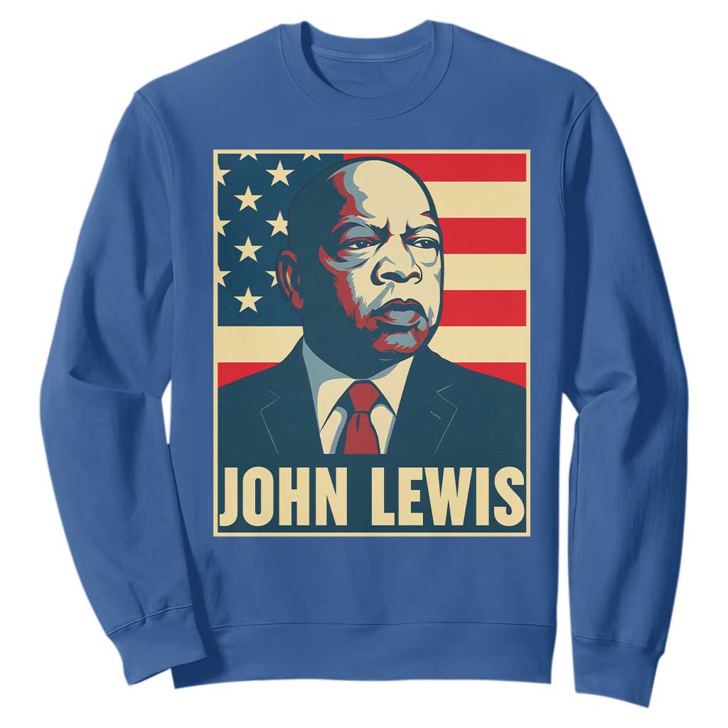 John Lewis Sweatshirt Black History Month TS14 Royal Blue Print Your Wear