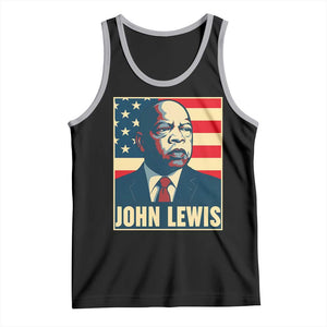 John Lewis Tank Top Black History Month TS14 Black Athletic Heather Print Your Wear