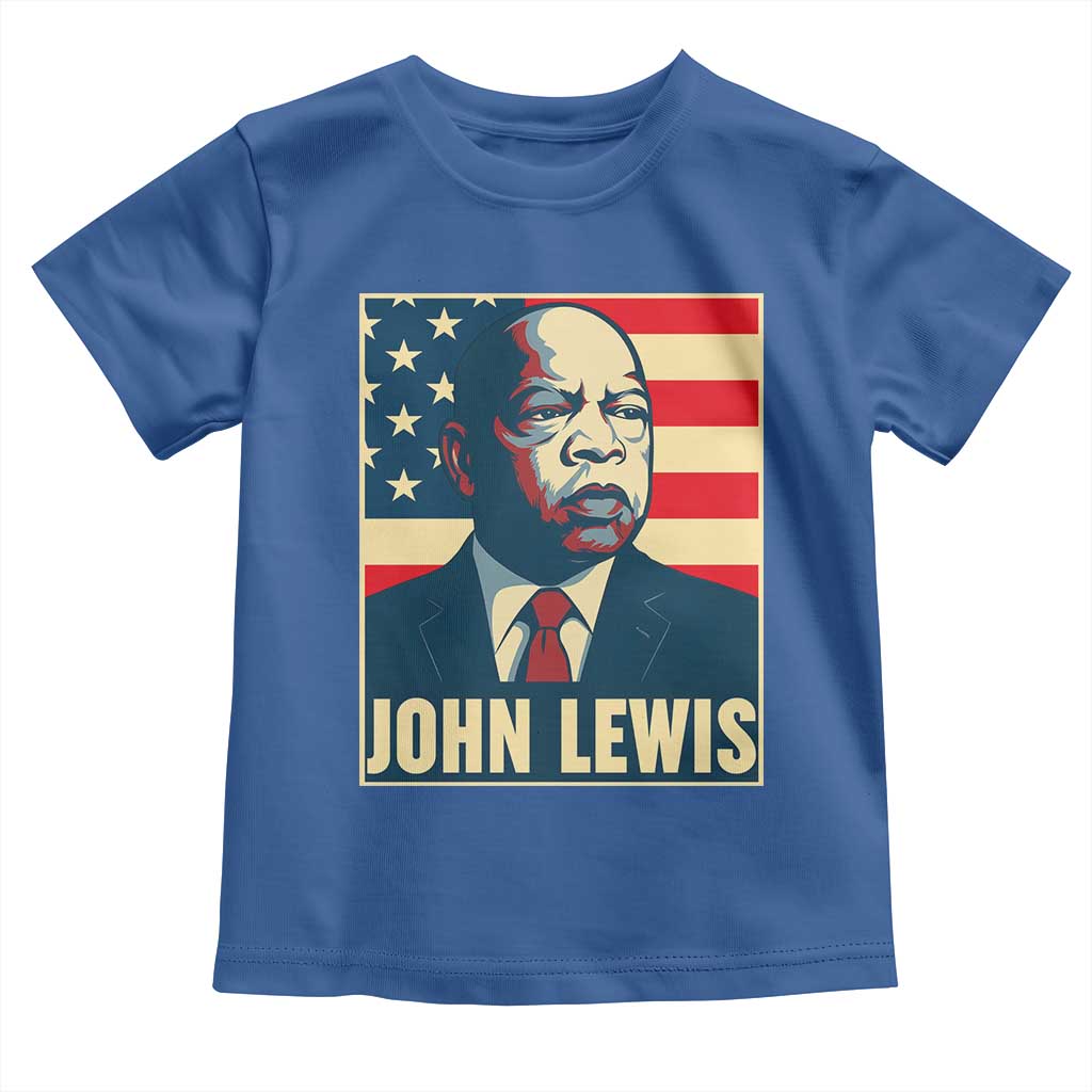John Lewis Toddler T Shirt Black History Month TS14 Royal Blue Print Your Wear