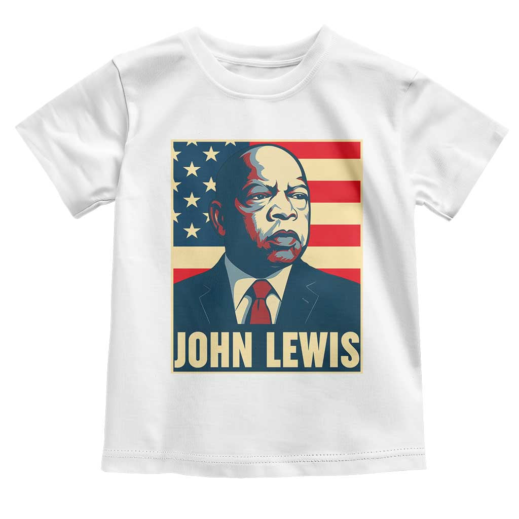 John Lewis Toddler T Shirt Black History Month TS14 White Print Your Wear
