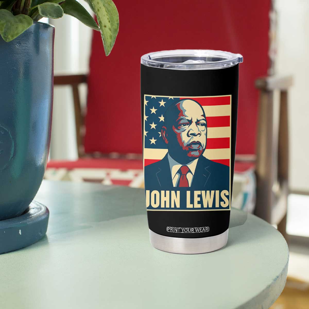 John Lewis Tumbler Cup Black History Month TS14 Print Your Wear