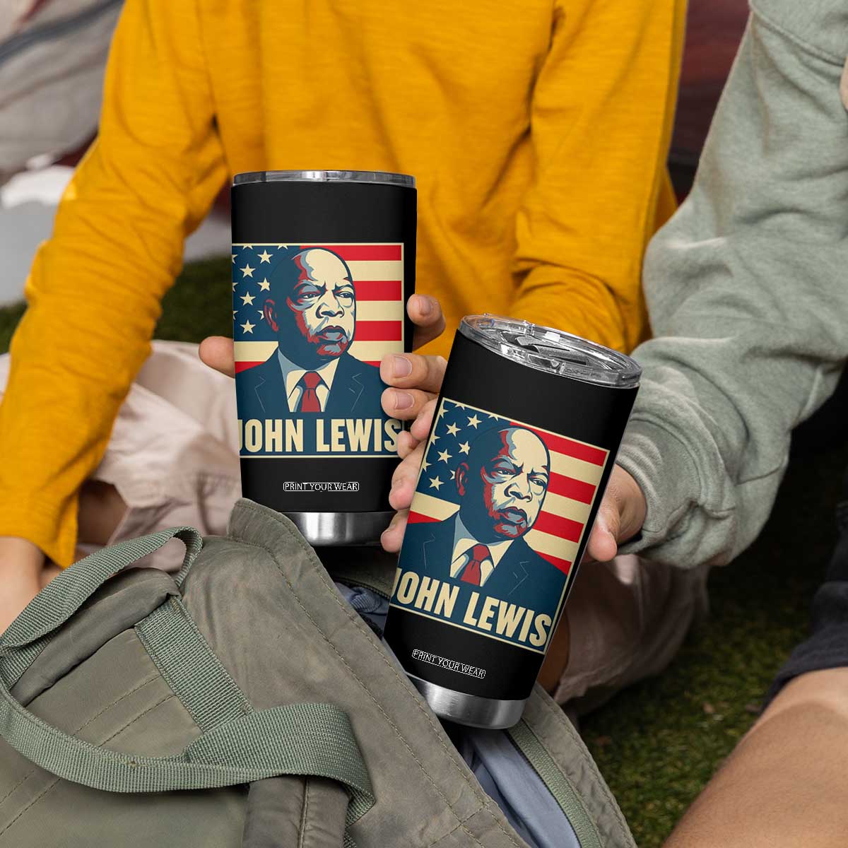 John Lewis Tumbler Cup Black History Month TS14 Print Your Wear