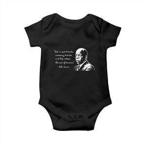 John Lewis Quote Baby Onesie - Black History Good Trouble Civil Rights Tribute TS14 Black Print Your Wear