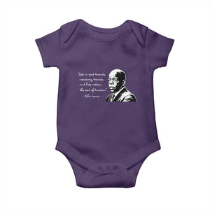 John Lewis Quote Baby Onesie - Black History Good Trouble Civil Rights Tribute TS14 Purple Print Your Wear
