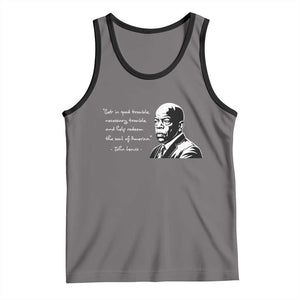 John Lewis Quote Tank Top Black History Good Trouble TS14 Deep Heather Black Print Your Wear