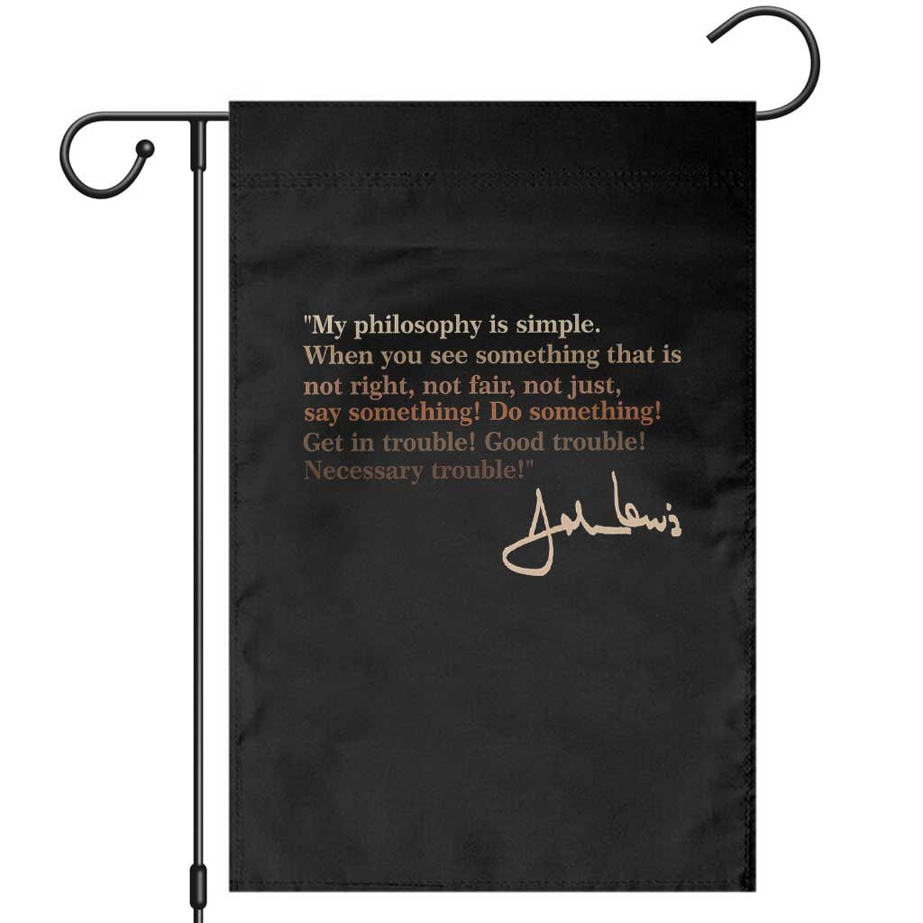 John Lewis Quote Garden Flag Black History Month TS14 Black Print Your Wear