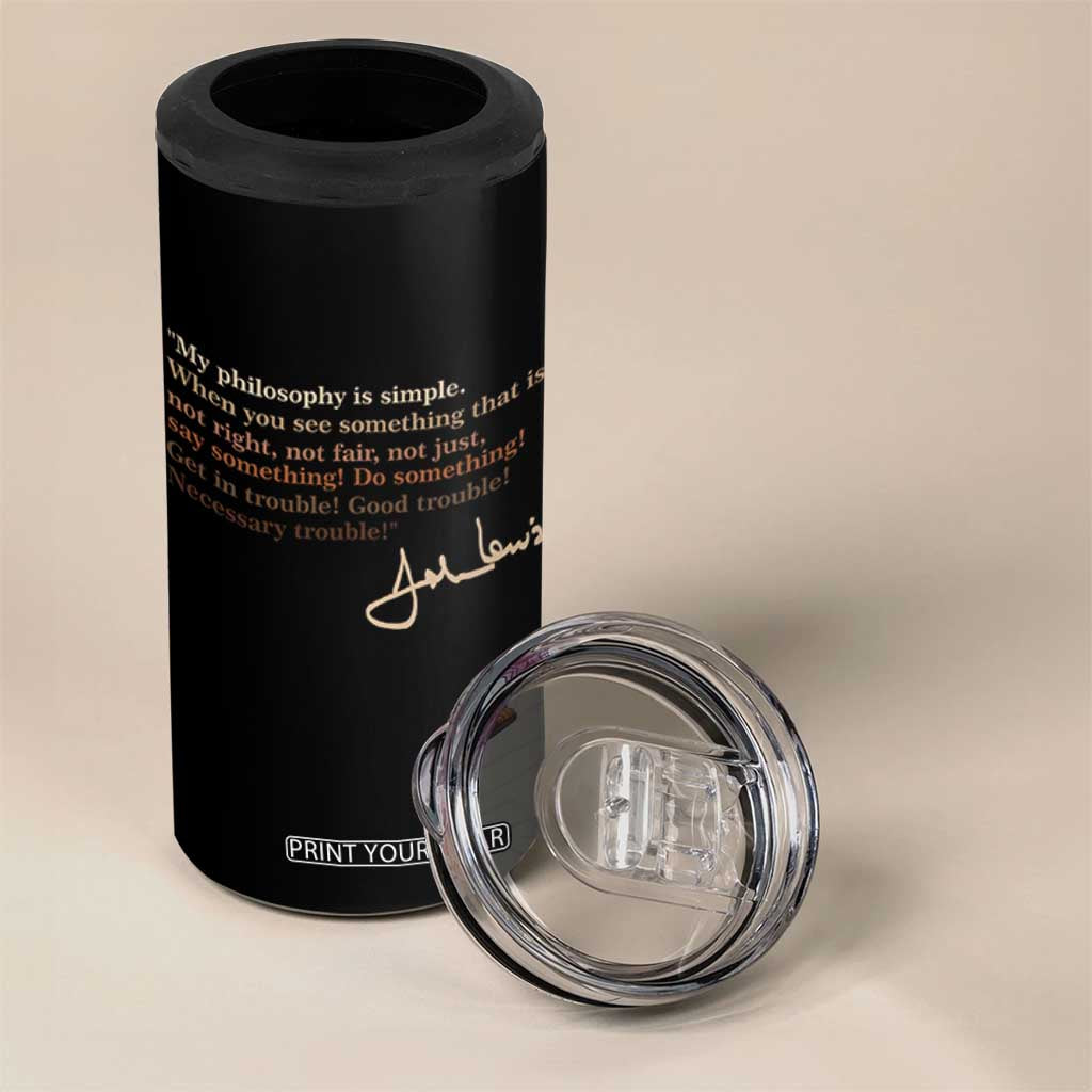 John Lewis Quote 4 in 1 Can Cooler Tumbler Black History Month TS14 Print Your Wear