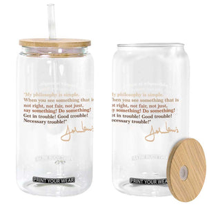 John Lewis Quote Glass Can Black History Month TS14 Print Your Wear