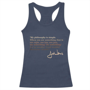 John Lewis Quote Racerback Tank Top Black History Month TS14 Navy Print Your Wear