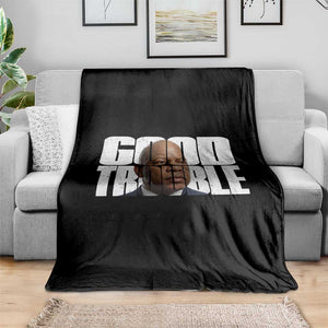 John Lewis Quote Affrican American Throw Blanket Black History Good Trouble TS14 Print Your Wear