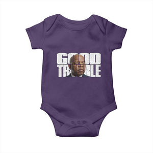 John Lewis Quote Affrican American Baby Onesie Black History Good Trouble TS14 Purple Print Your Wear