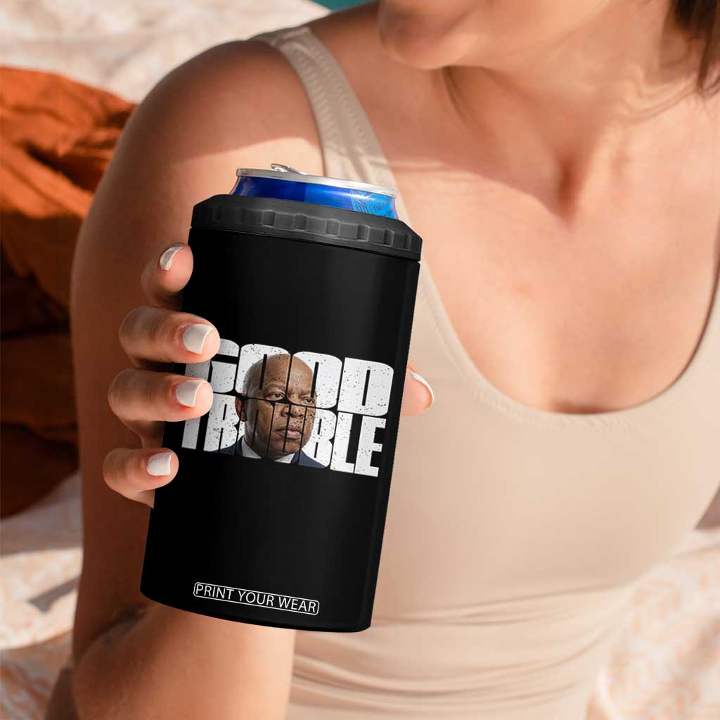John Lewis Quote Affrican American 4 in 1 Can Cooler Tumbler Black History Good Trouble TS14 Print Your Wear