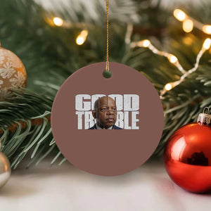John Lewis Quote Affrican American Ceramic Ornament Black History Good Trouble TS14 1pc Mocha Print Your Wear
