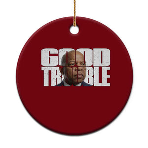 John Lewis Quote Affrican American Ceramic Ornament Black History Good Trouble TS14 1pc Red Print Your Wear
