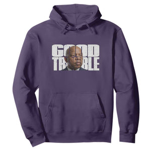 John Lewis Quote Affrican American Hoodie Black History Good Trouble TS14 Purple Print Your Wear